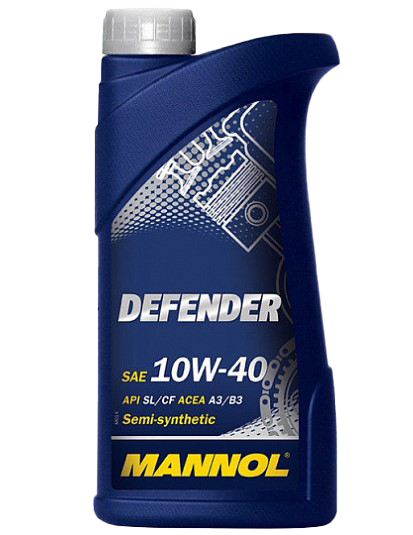 Моторное масло Mannol DEFENDER 10W-40, 1л (Mannol: MN7507-1)